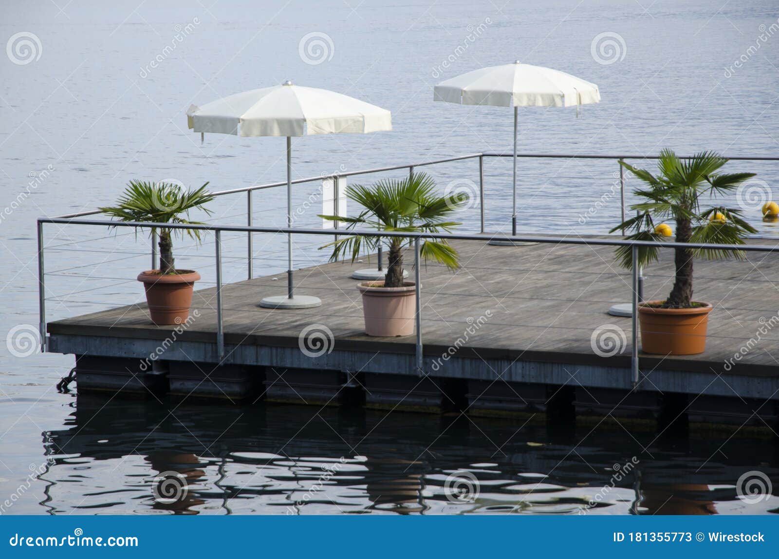 cantilever deck over water