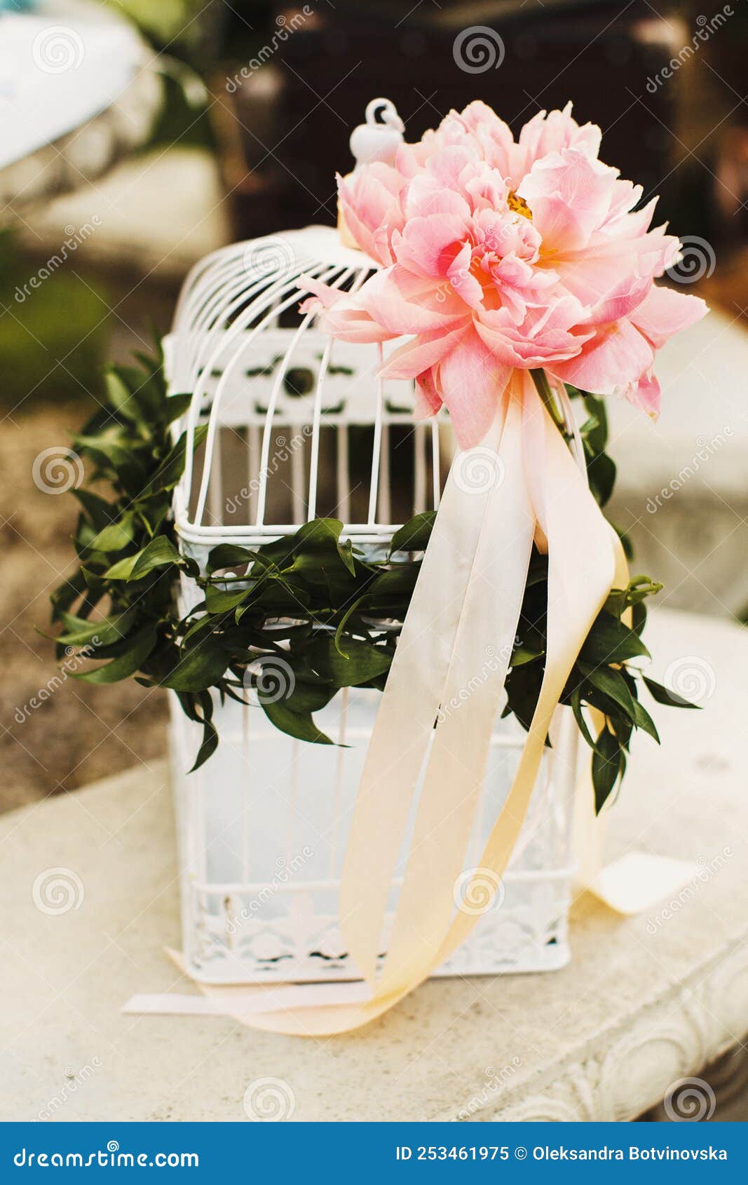 Beautiful and Delicate Flowers at the Wedding Ceremony Stock Image