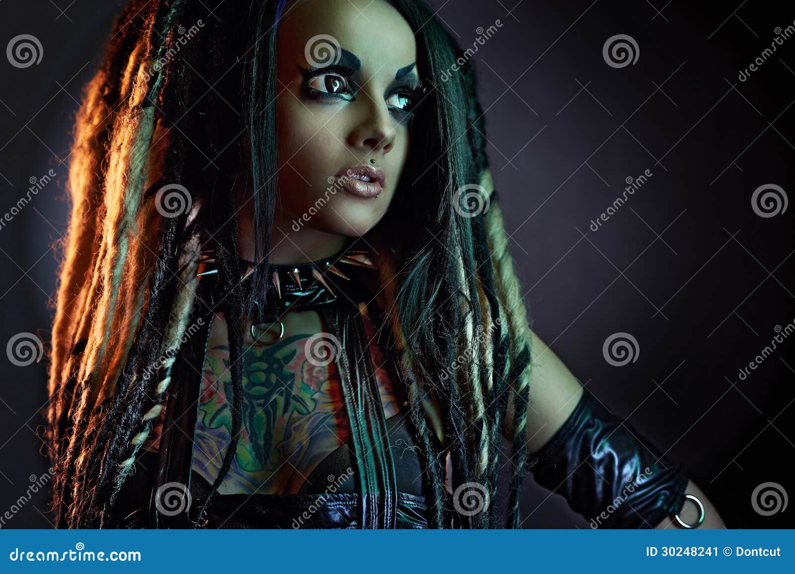 Beautiful Demon Girl With Black Eyes Stock Image Image Of Face Girl 30248241 - black eyeshadow for demon girl eyes roblox