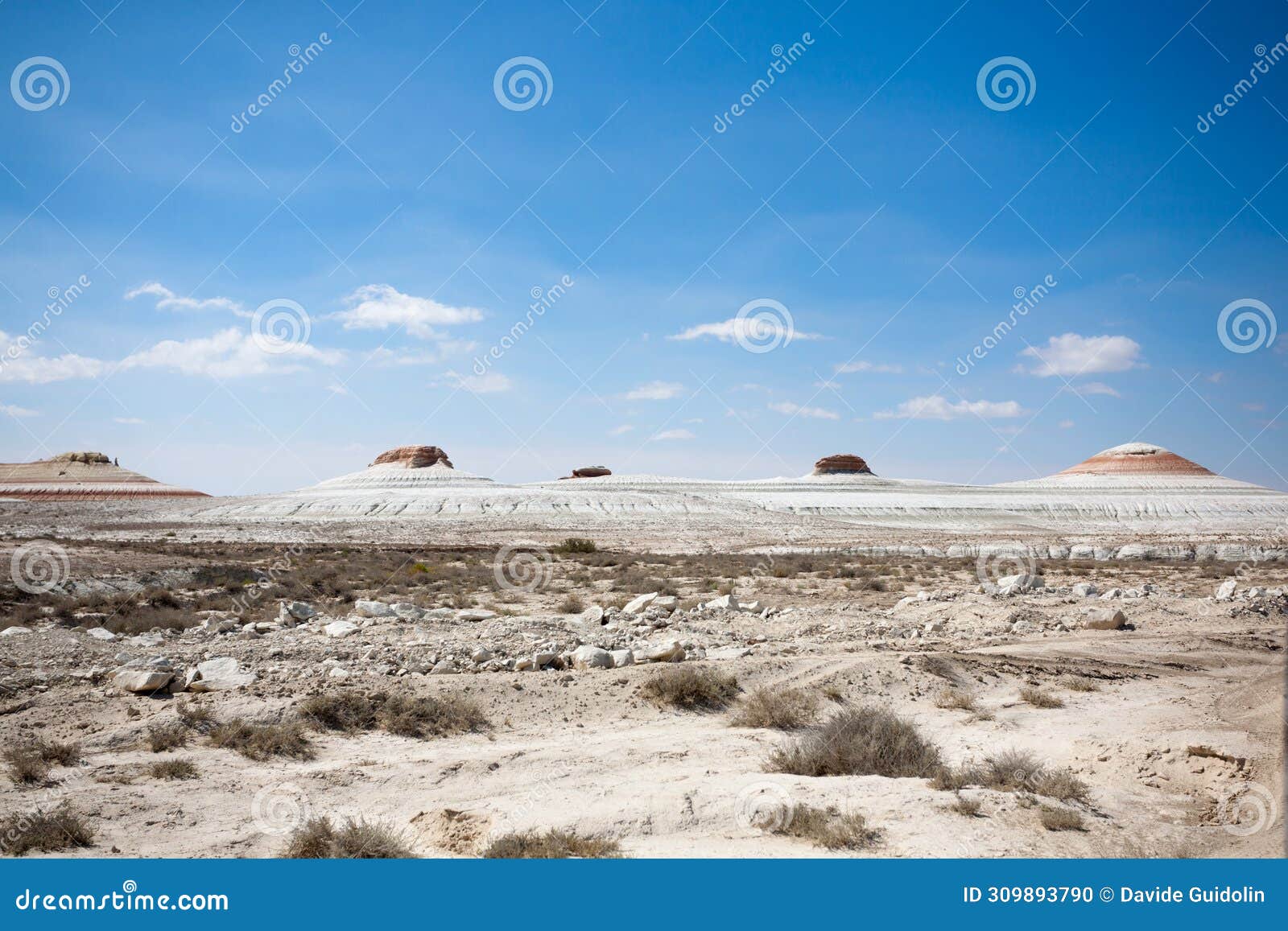 beautiful desertic landscape, mangystau region, kazakhstan