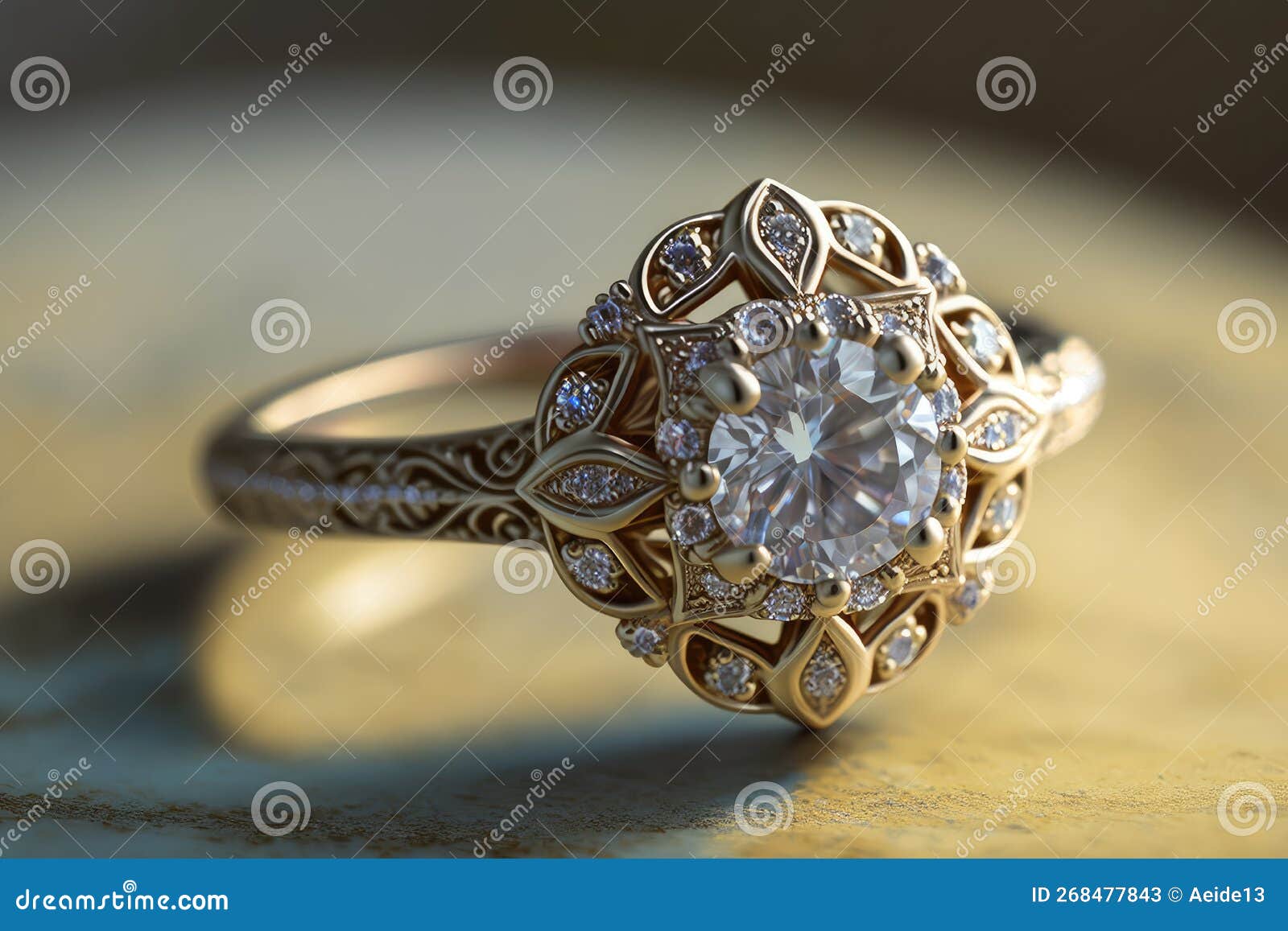 Victorian Old Mine Cut Diamond Engagement Ring