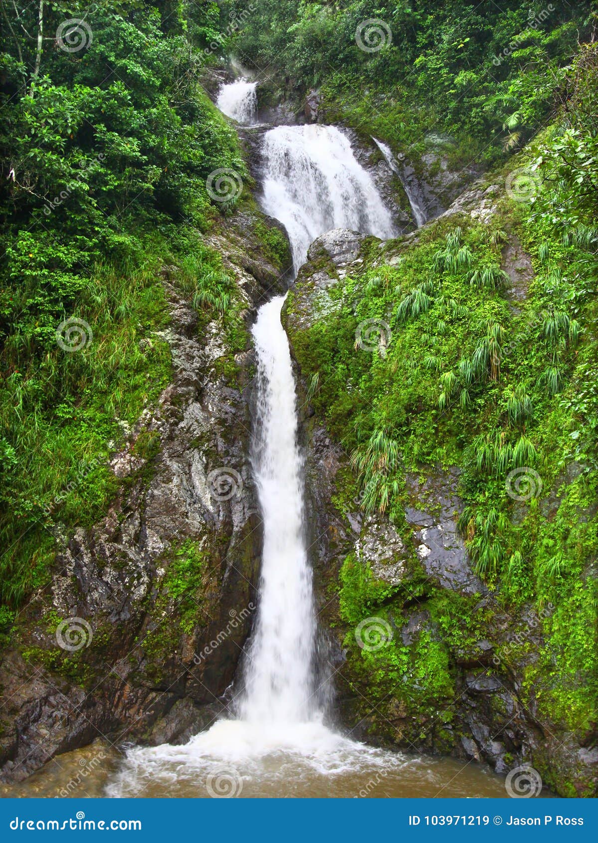 dona juana falls landscape puerto rico