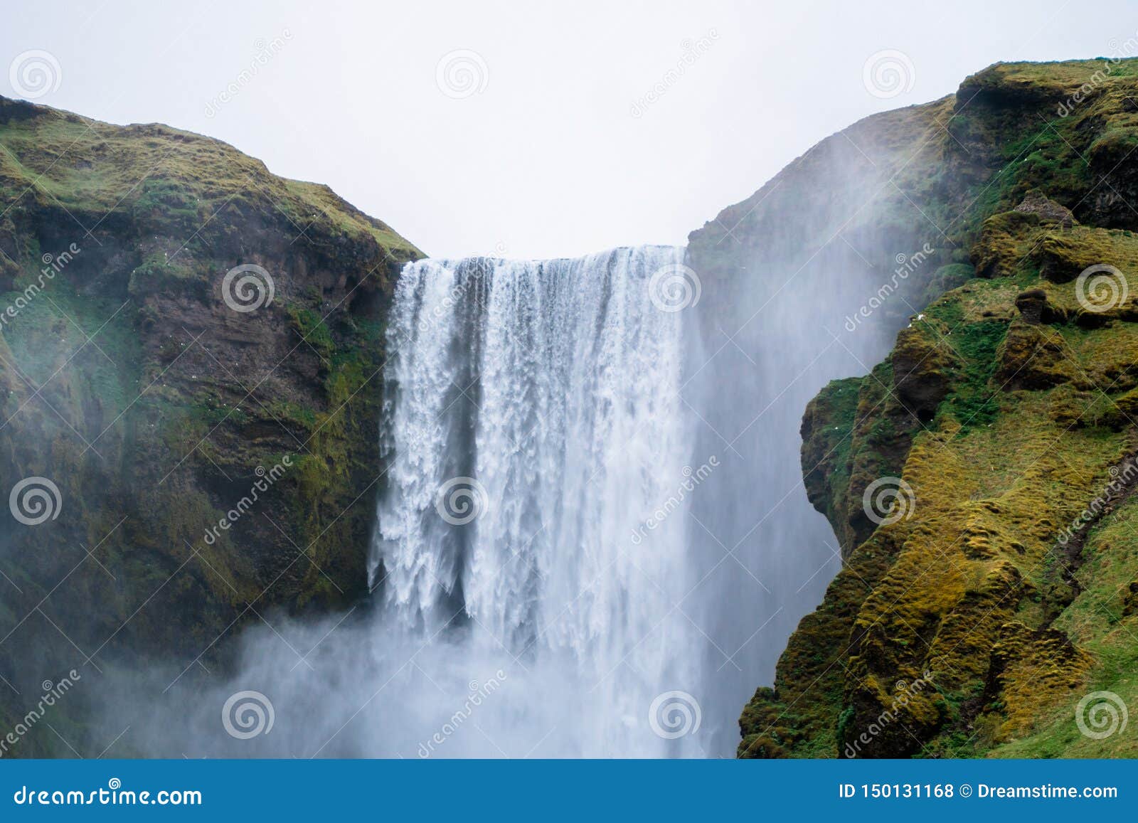 Beautiful Skogafoss Waterfall In Iceland Stock Photo Image Of Cascade