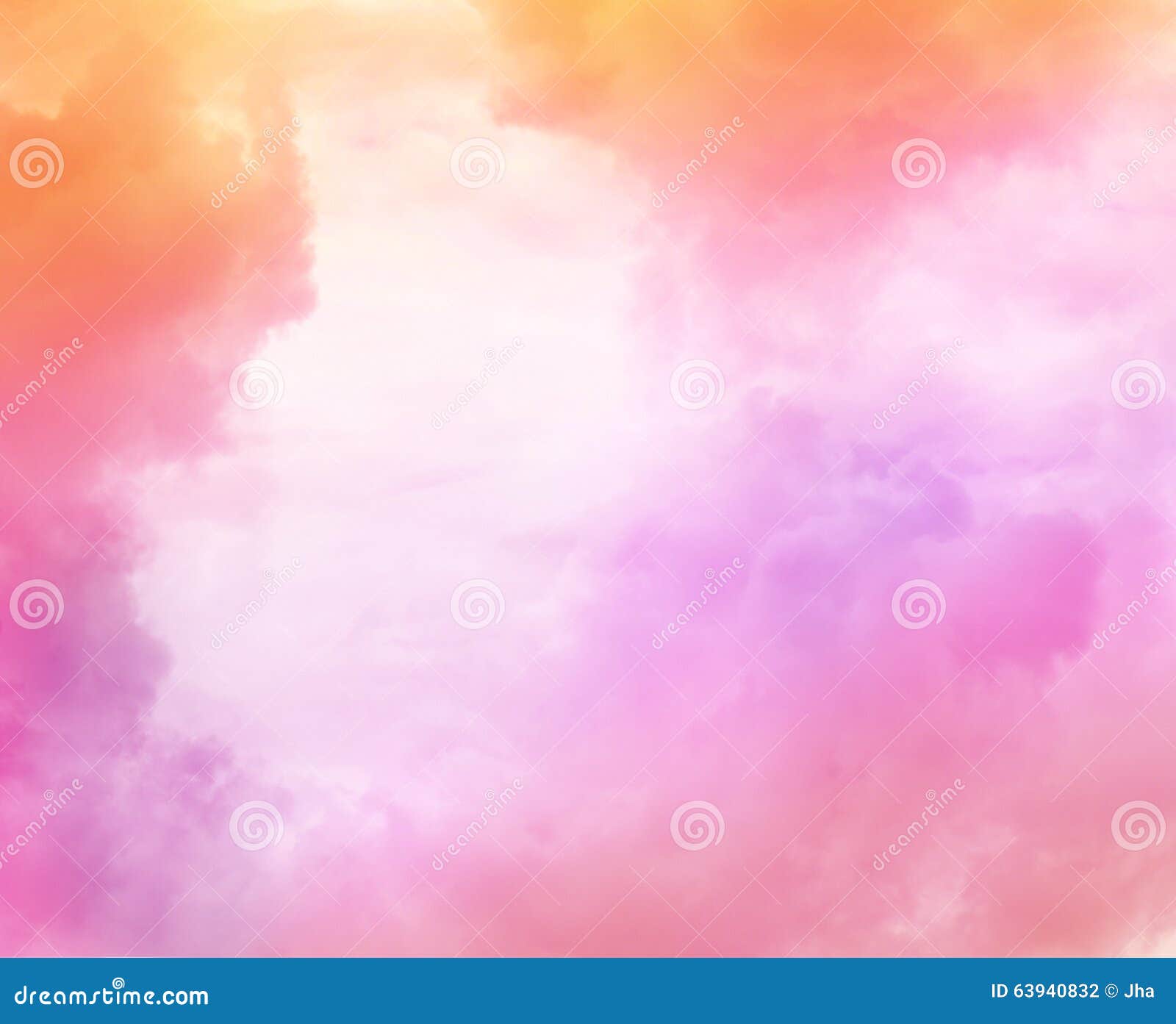 beautiful dreamy sky with colorful clouds