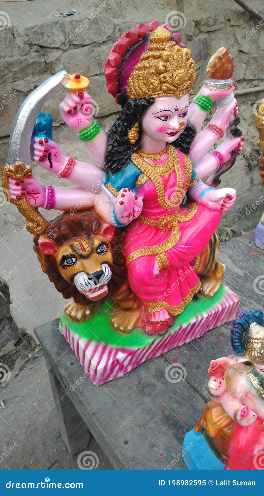 Beautiful Durga Maa Idols, Durga Mata Hindu Goddess Durga Stock ...