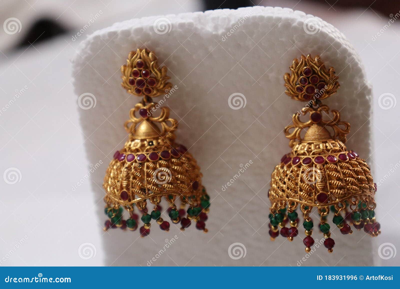 Aheli Enamel Jhumki Jhumka Earrings Indian Wedding India | Ubuy