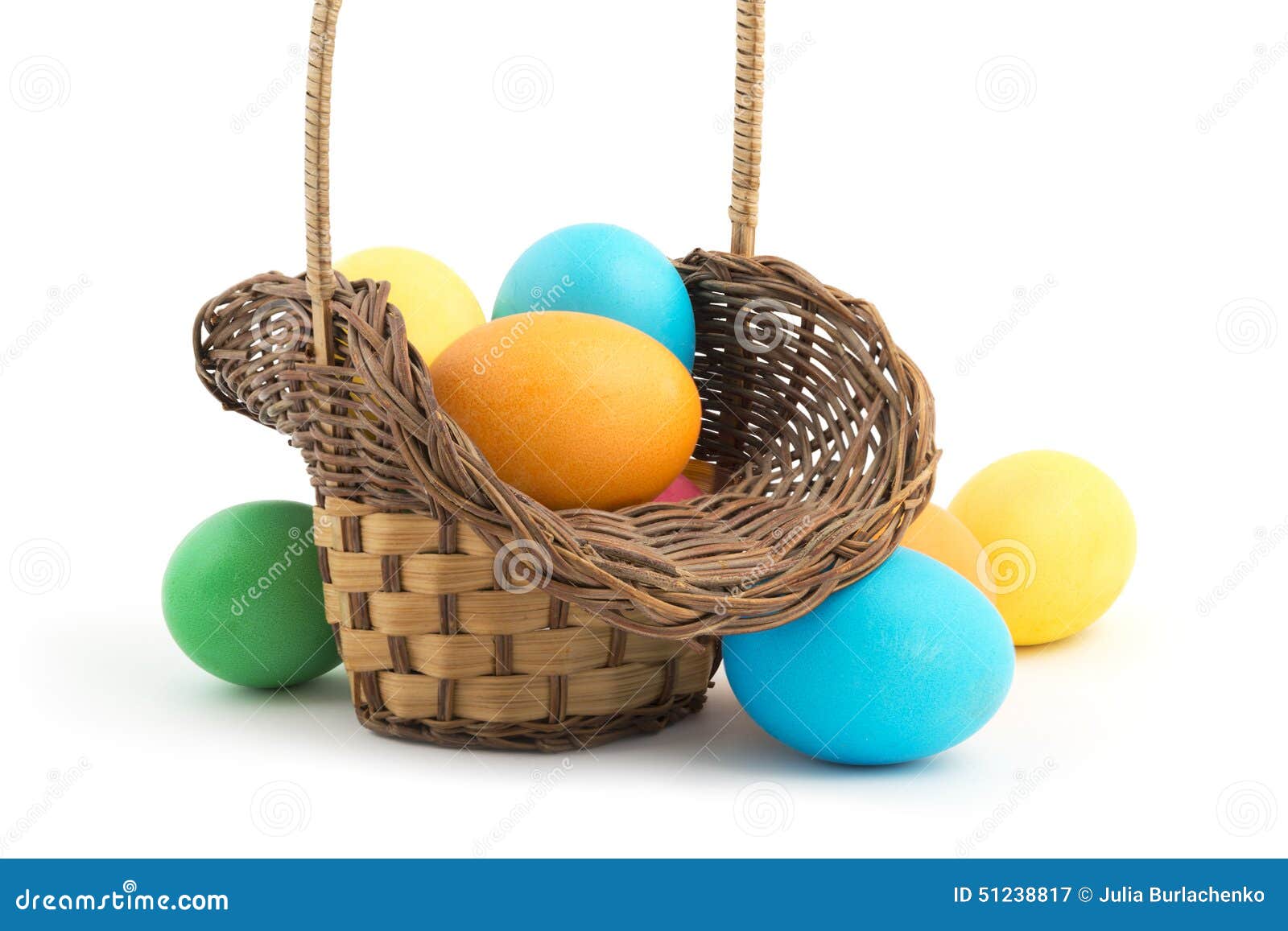 Beautiful Easter basket stock image. Image of season 51238817