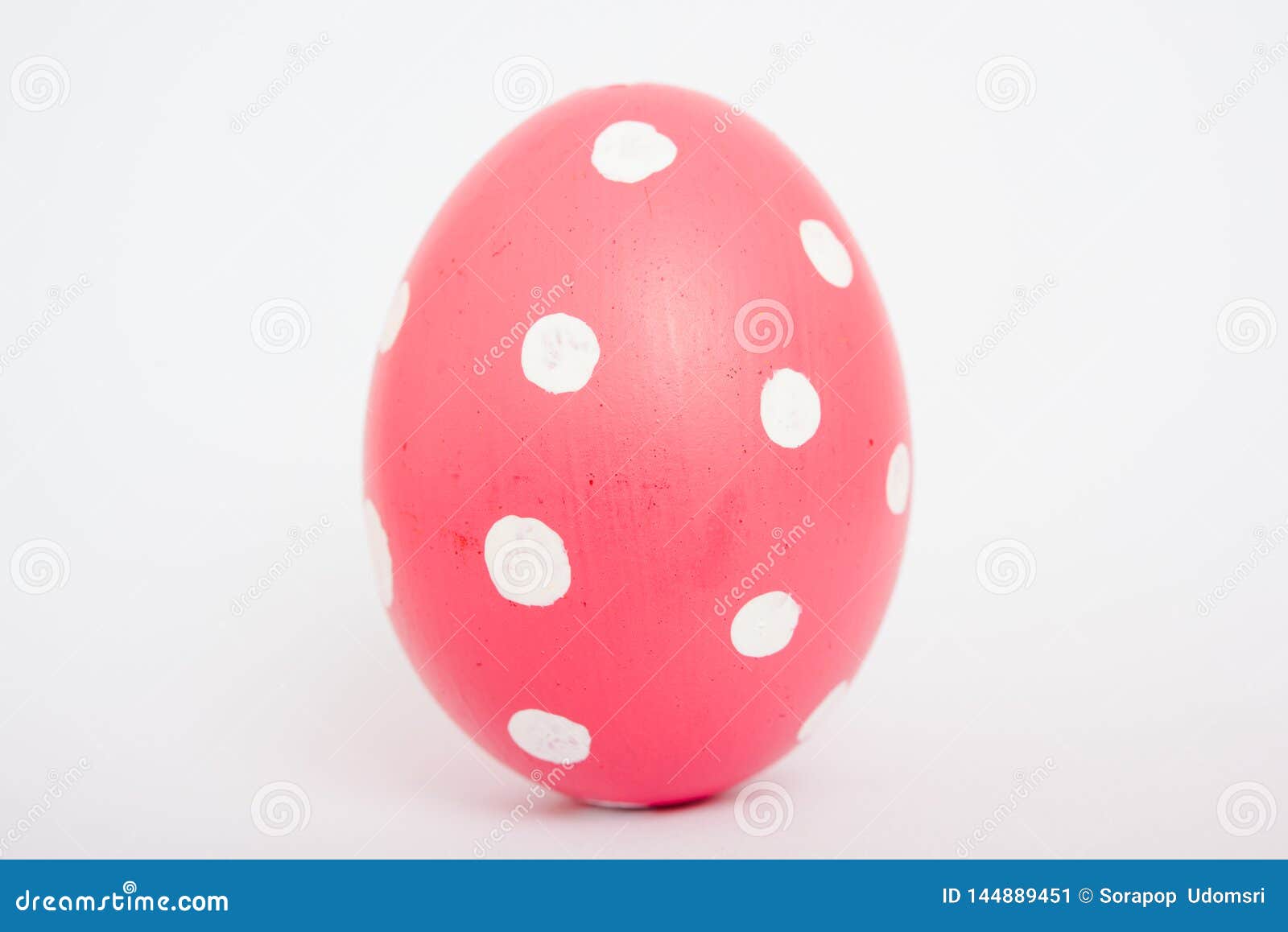 Beautiful Easter Pink Egg Color Isolate Stock Image Image of nature