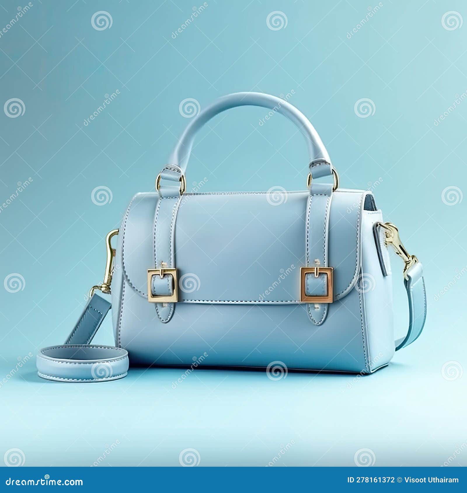 Hermes Sky Blue Epsom Leather Evelyne III Handbag