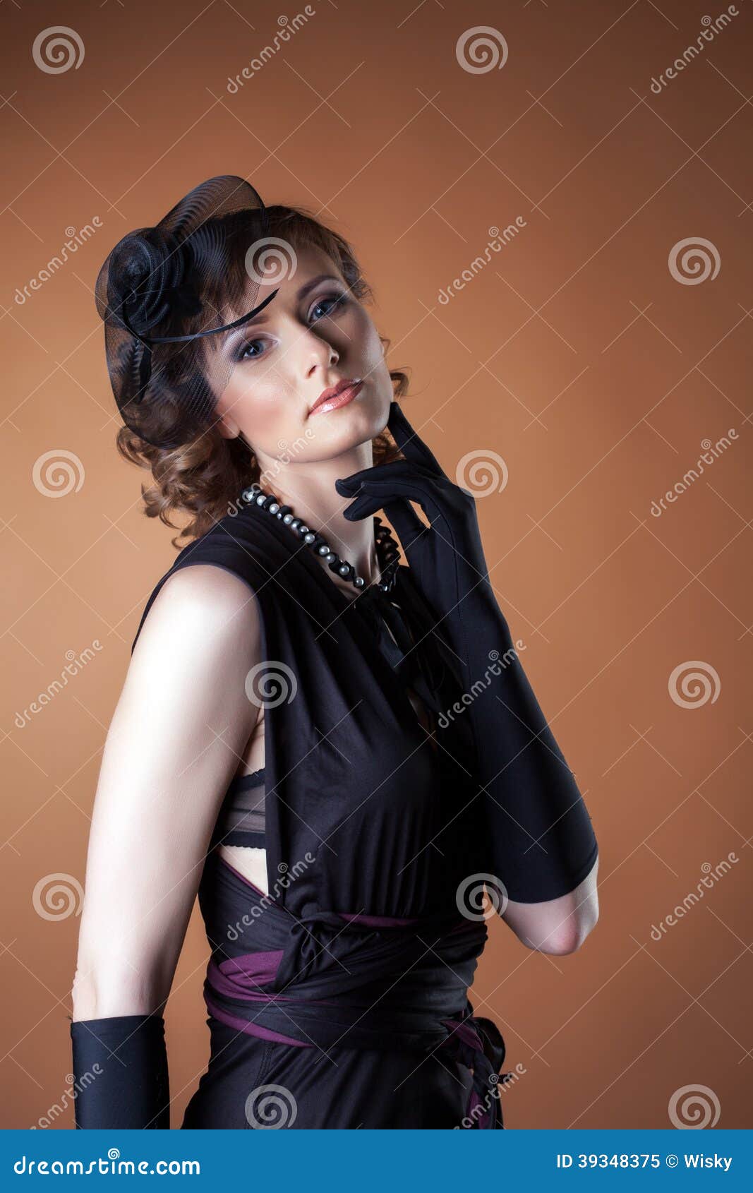 Beautiful Elegant Middle-aged Actress, Close-up Stock Image - Image of