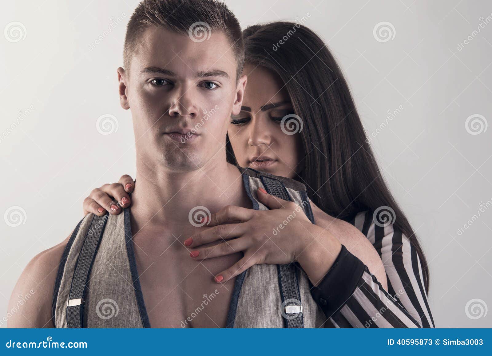 Beautiful embracing lovers stock image. Image of attractive 40595873