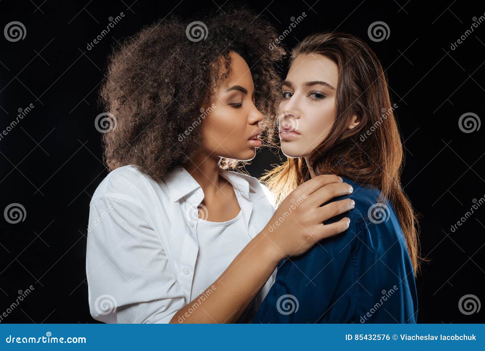 A Beautiful Affection Scan Beautiful Emotional Women Demonstrating Deep Affection Stock Photo