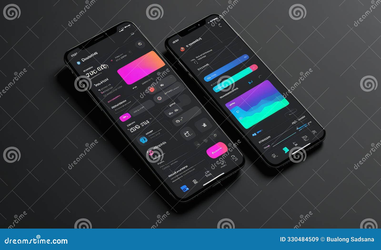 two iphones with different uip