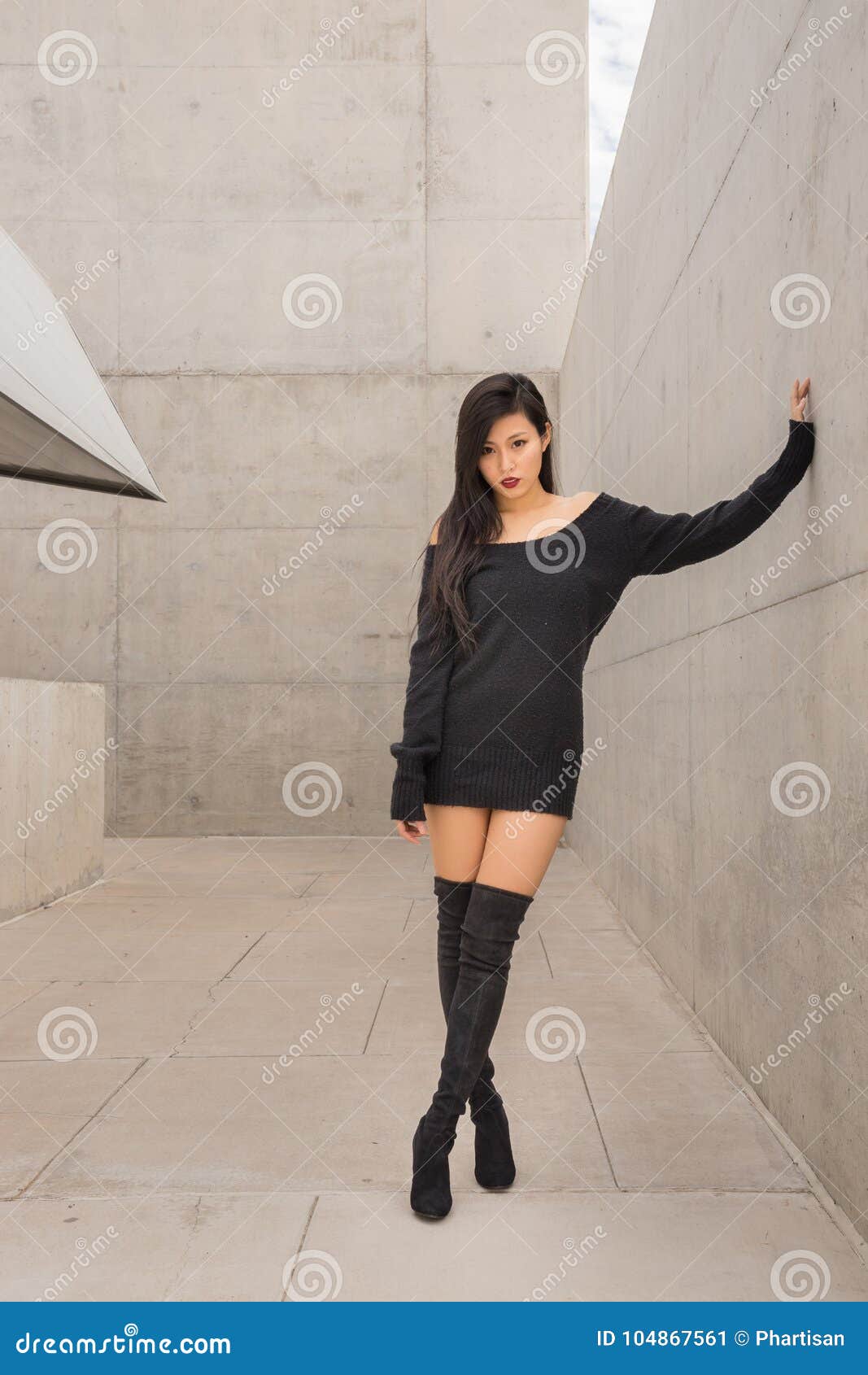 Fancy Platform High Heels Boots With Red Sole Stock Photo - Download Image  Now - Boot, Knee Length, Black Color - iStock