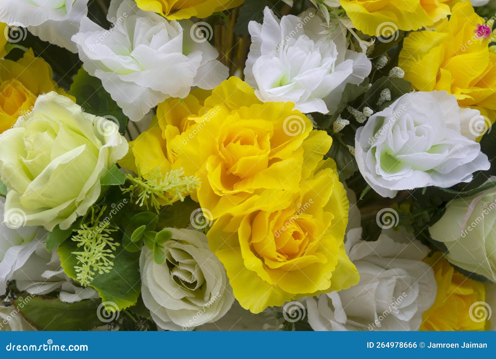 Beautiful Fake Flowers Made from Fabric Stock Photo Image of celebration, colorful 264978666