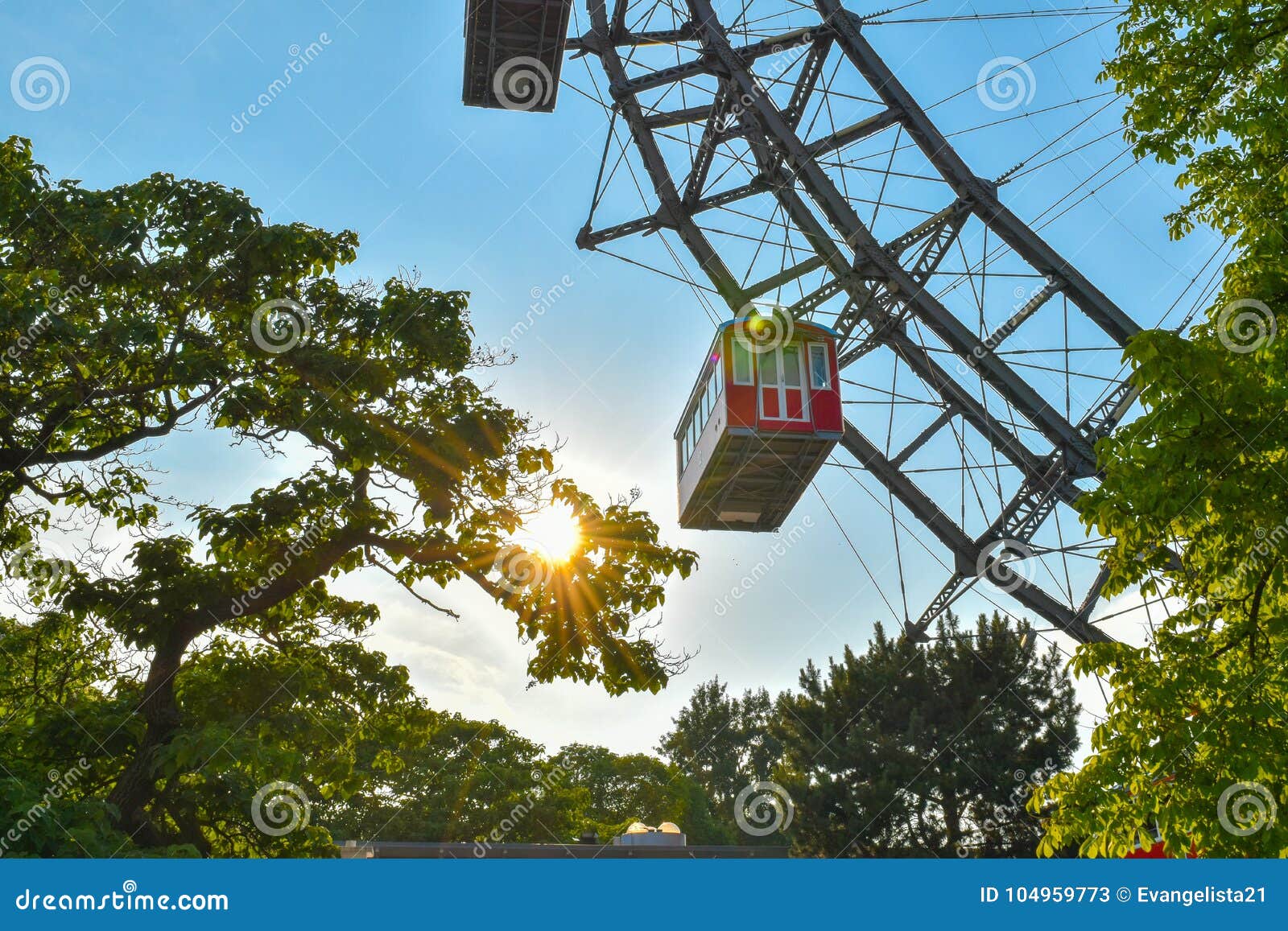 ferris wheel in vienna - wiener riesenrad