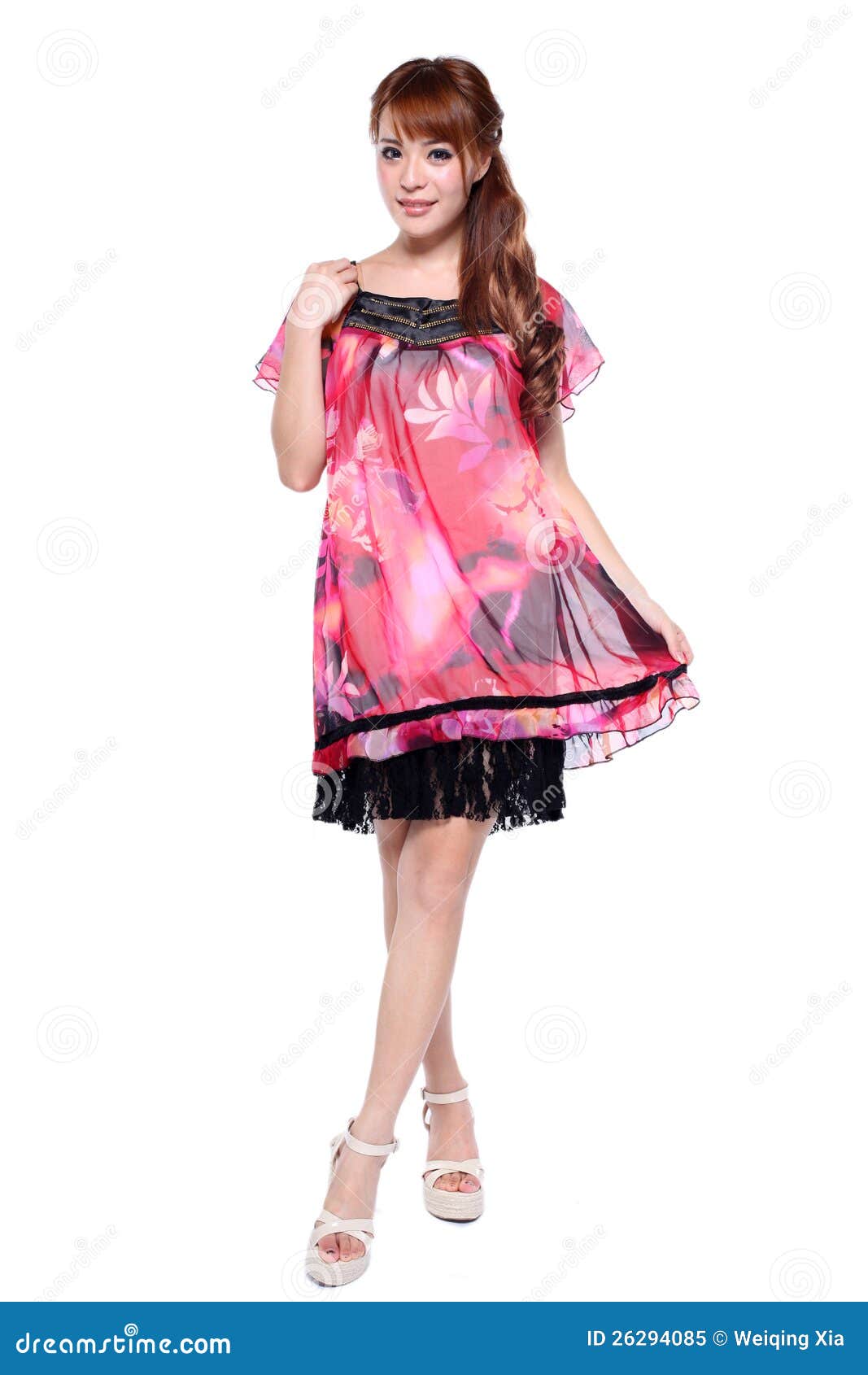 Beautiful Fashion Model Asian Girl In Modern Dress Stock Image Image Of Cute Dyed 26294085