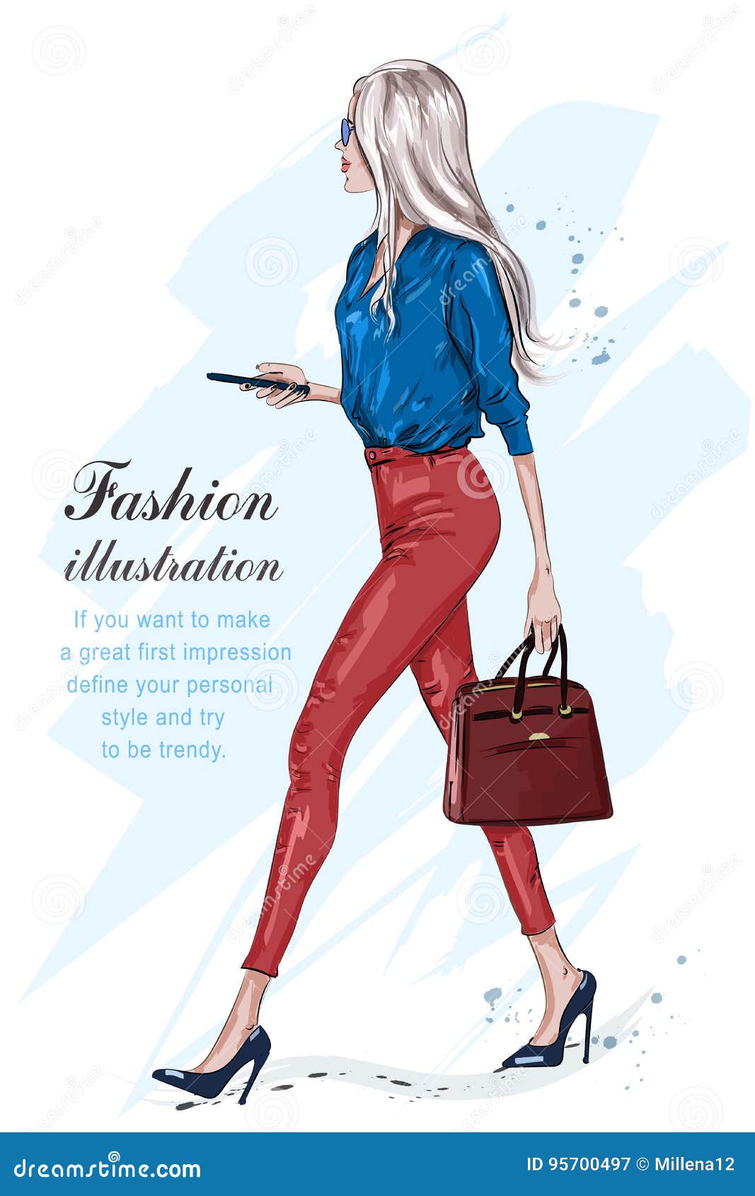 Fashion Walking Woman Stock Illustrations – 20,004 Fashion Walking