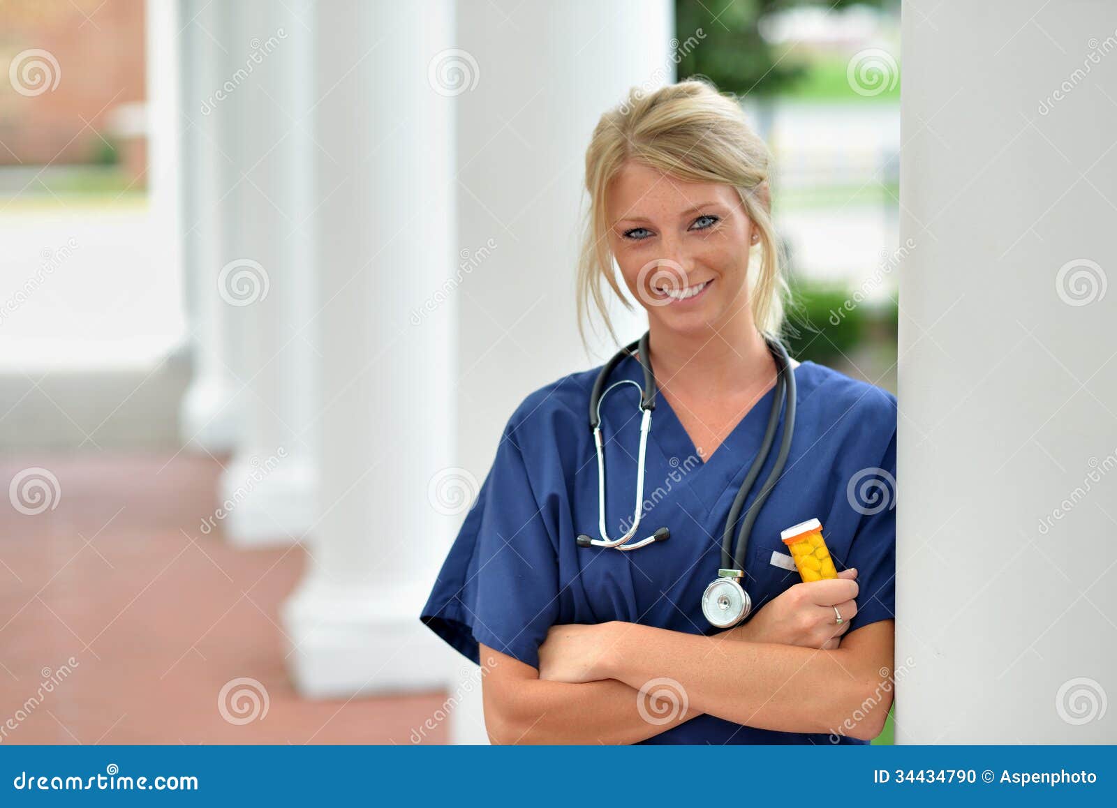 Beautiful Female Healthcare Professional Stock Photo - Image: 34434790