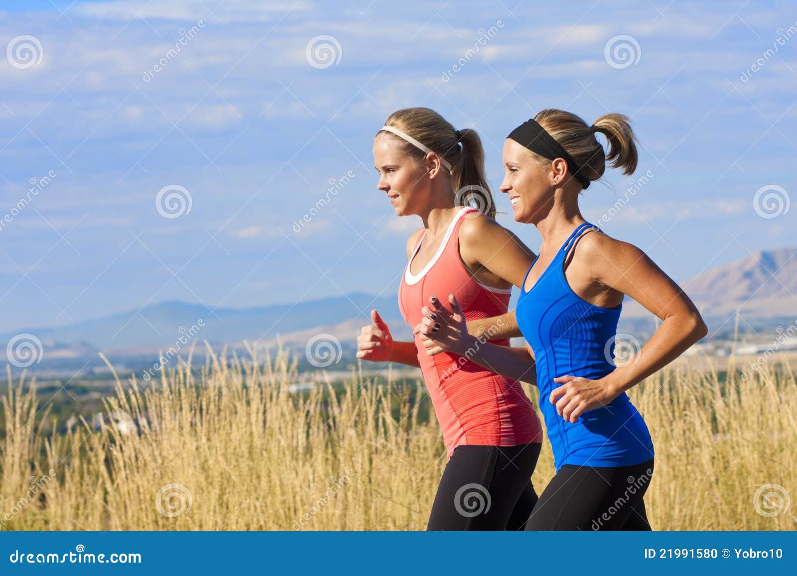 Beautiful Female Joggers stock photo. Image of shape 21991580