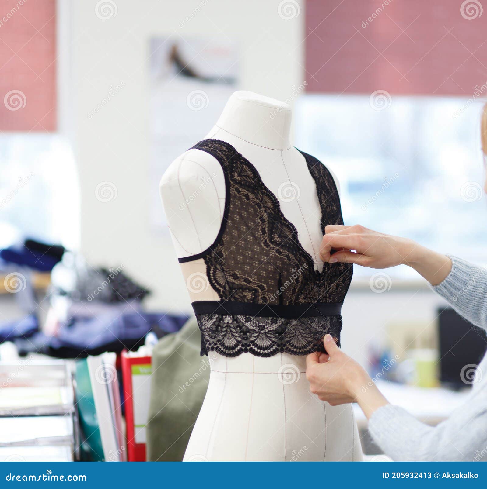 Beautiful Female Underwear on a Mannequin Stock Image - Image of chest ...