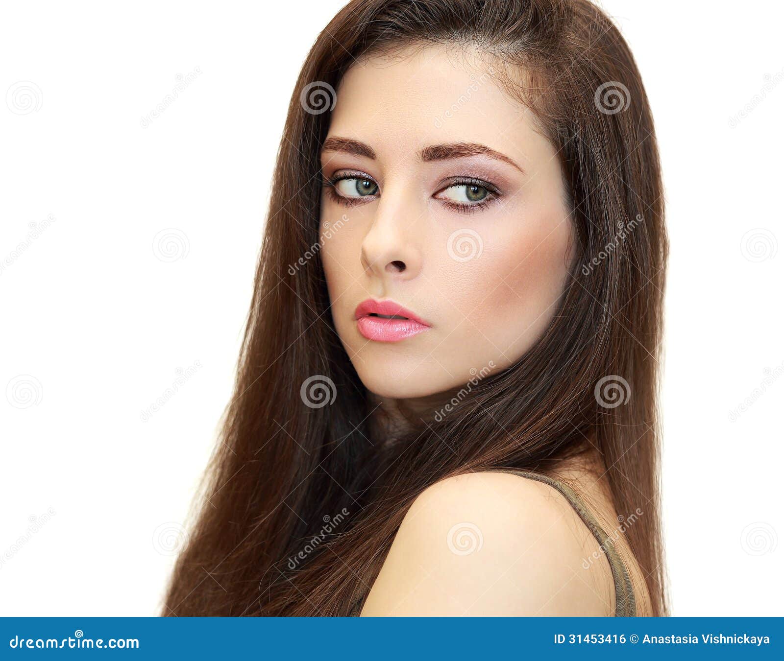 Beautiful Female Woman Looking Stock Photo - Image of caucasian, fresh ...