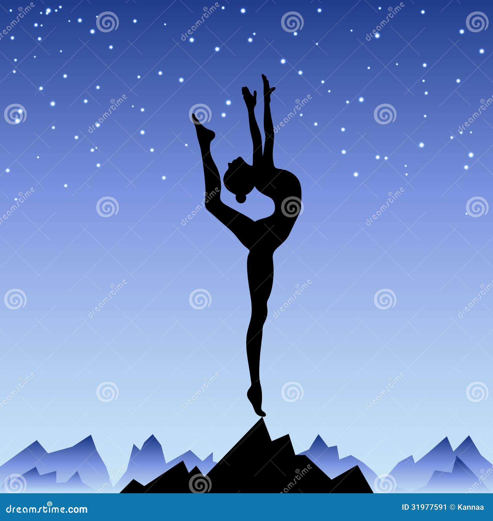Beautiful Flexible Girl Gymnast Stock Image 26823715