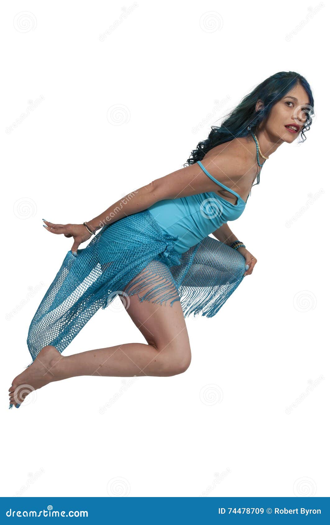 Beautiful Floating woman stock image. Image of craft 74478709