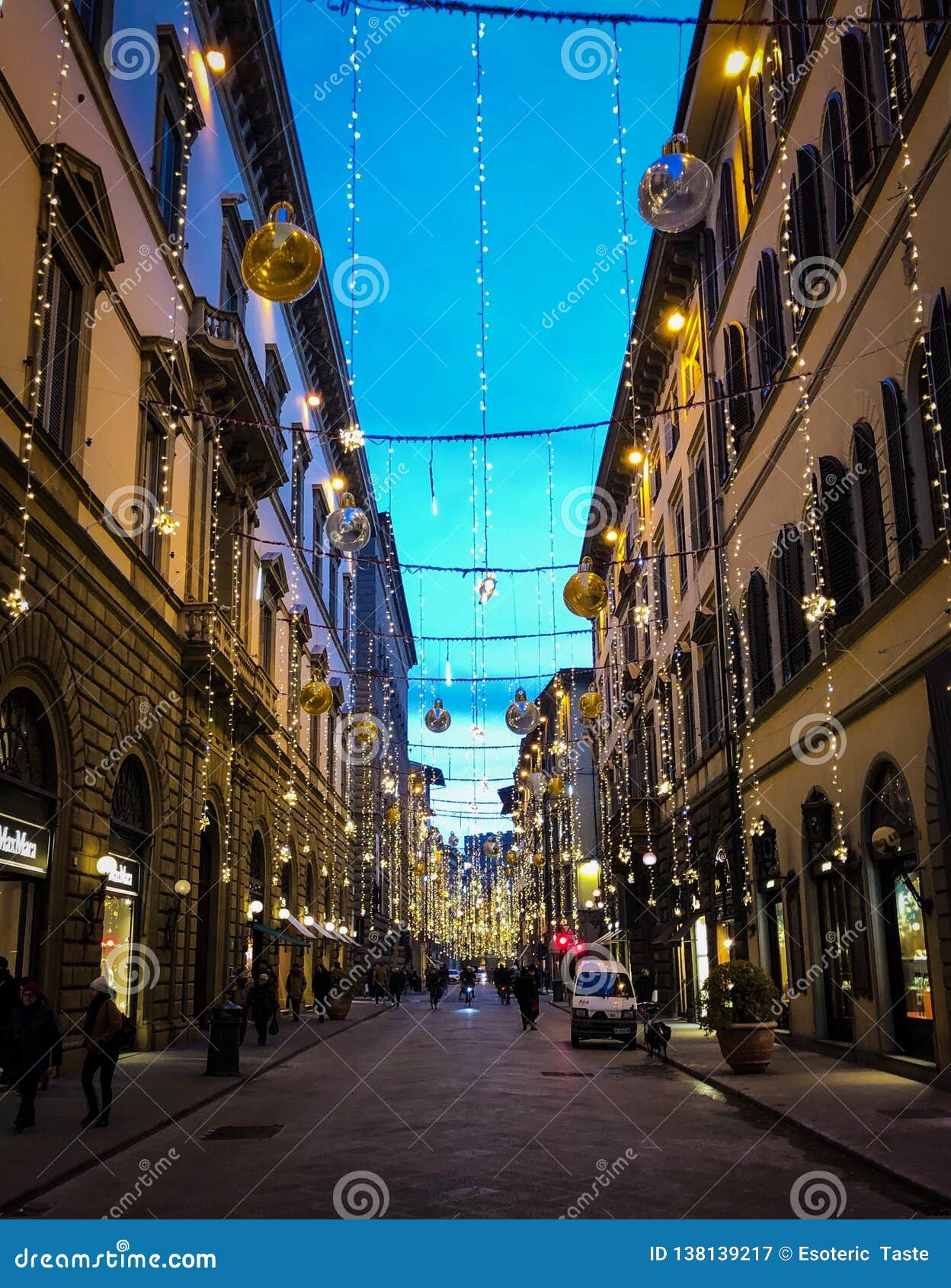 Beautiful Florence Cityscape at Night in Florence Italy Editorial ...