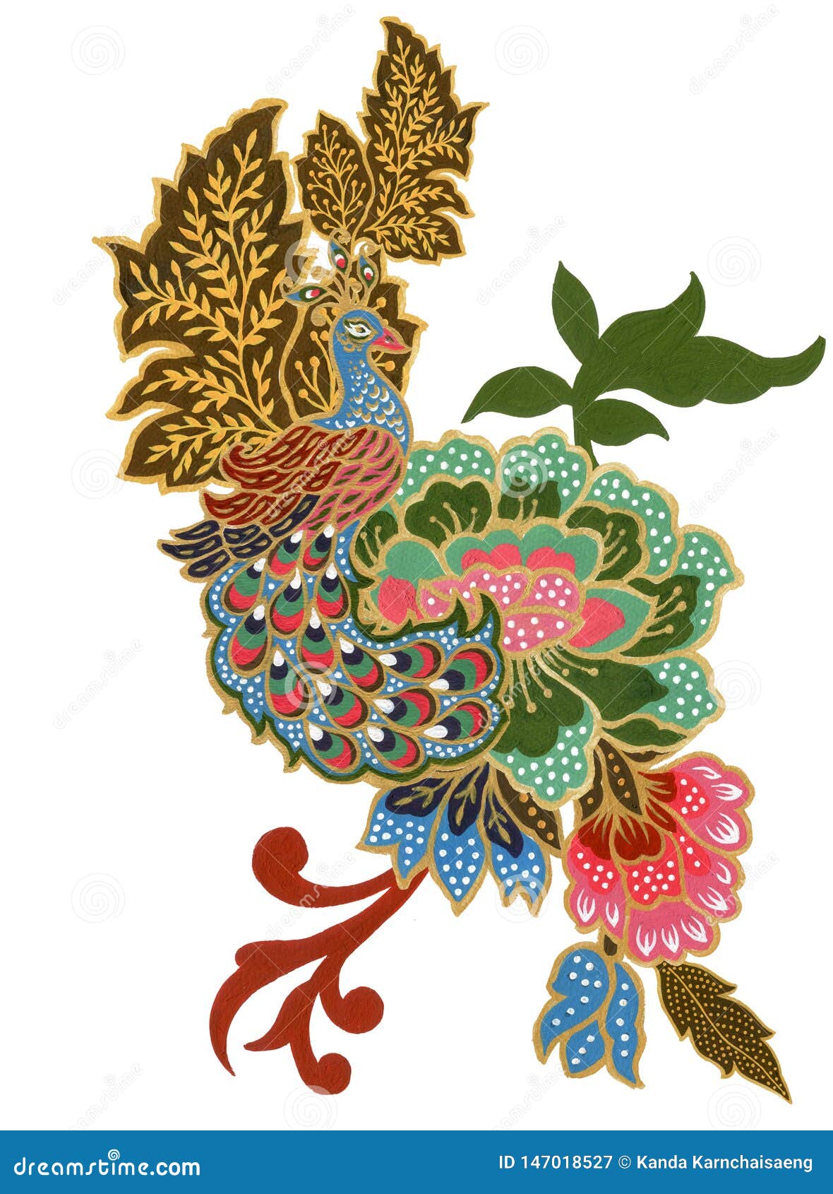 Hand Batiked Peacock Sarongs Hand Batiked Peacock Sarongs