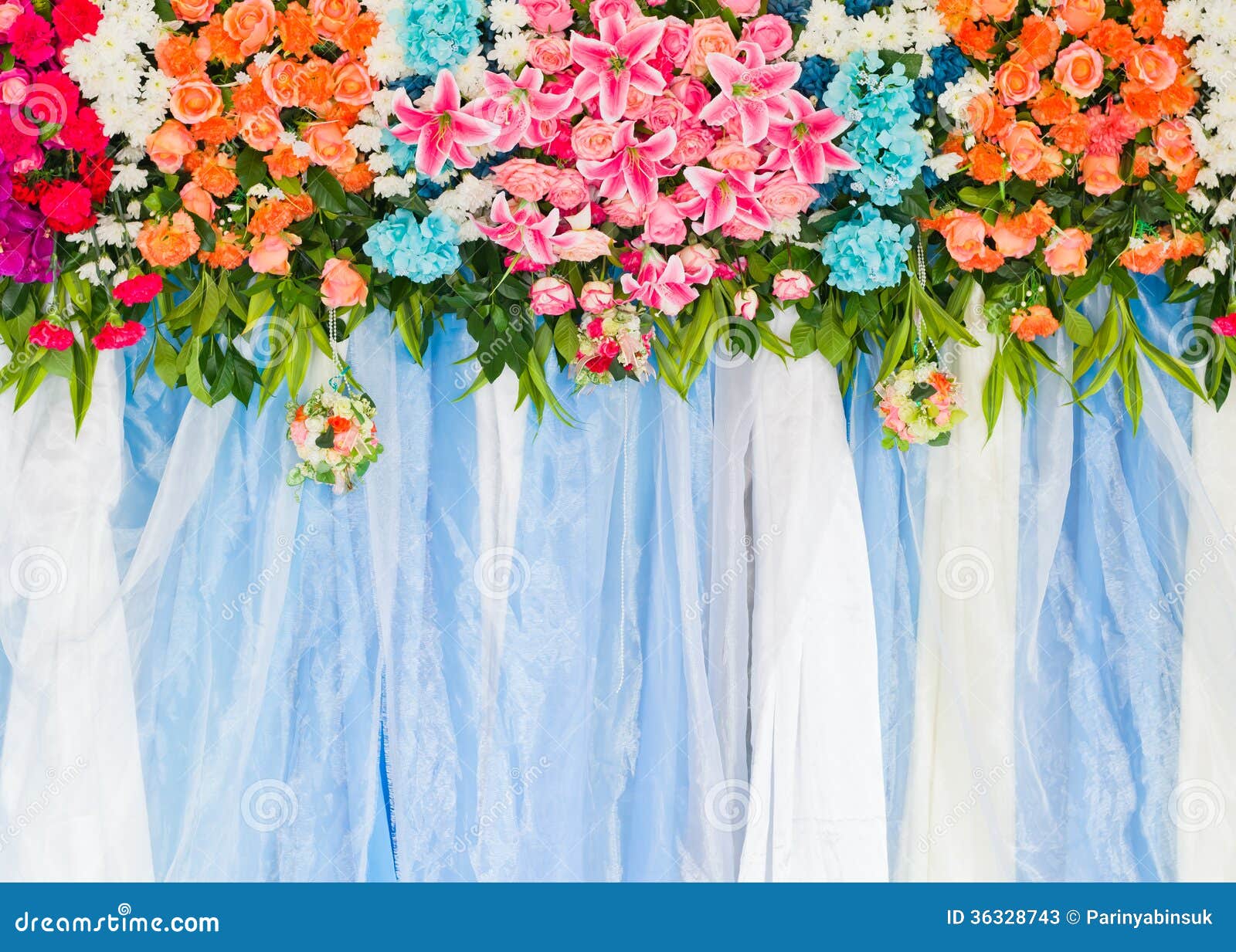 Beautiful Flower Wedding Decoration Stock Image - Image of wedding,  beautiful: 36328743