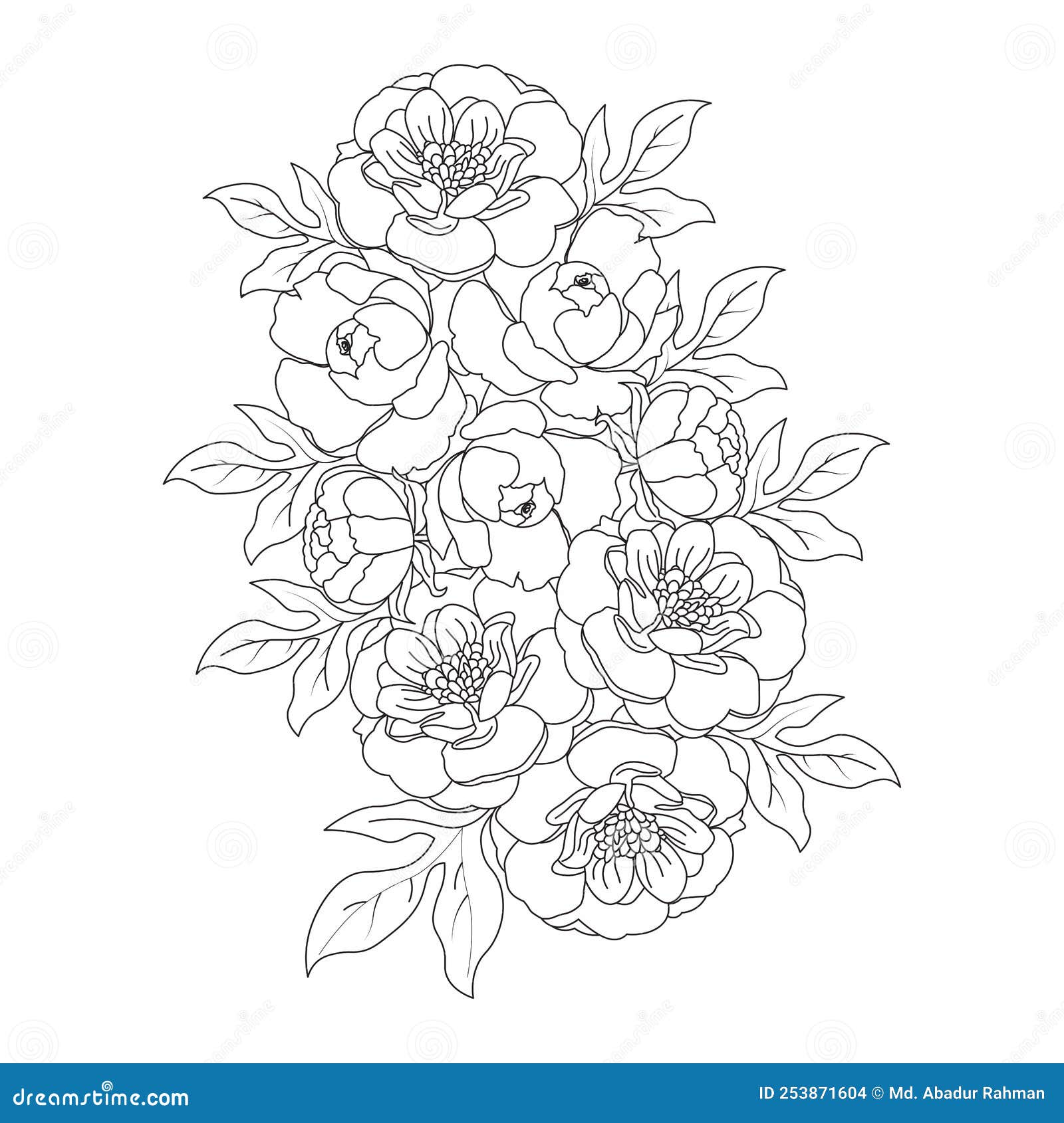 Rose flower drawing is easy for kids pencil draw Vector Image