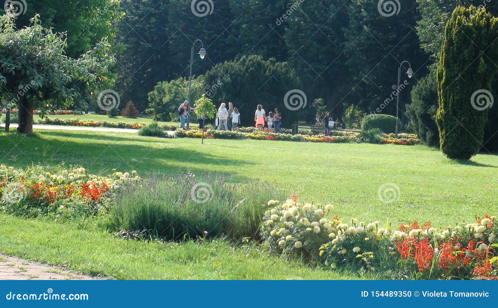 Beautiful Formal Garden Park With Architecture In Mefical Spa