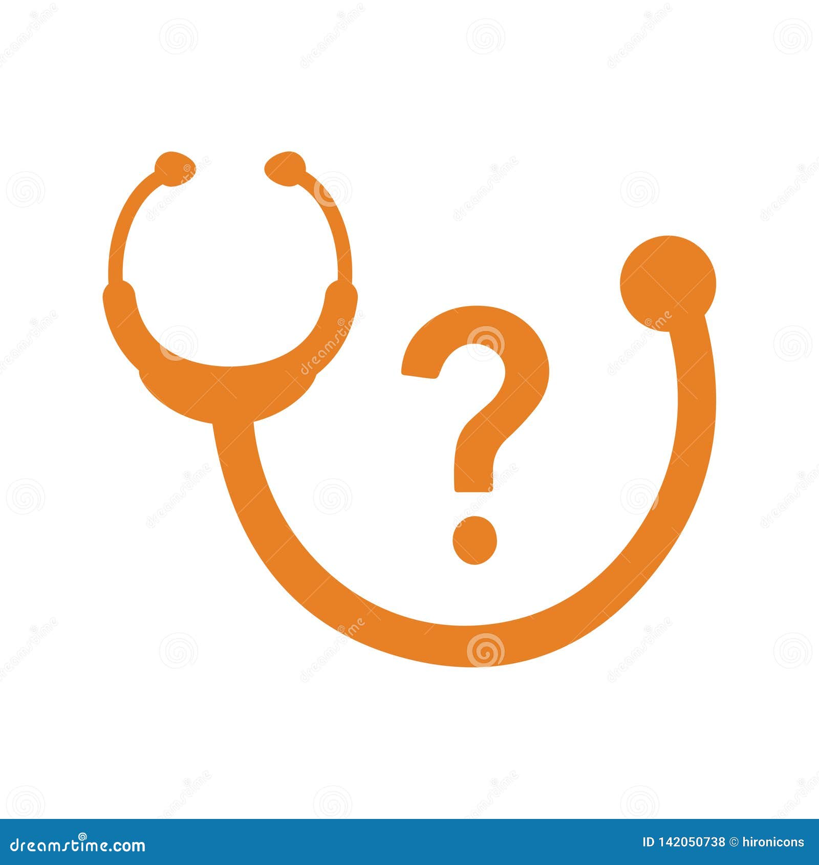 Stethoscopes Icon stock illustration. Illustration of patient 142050738