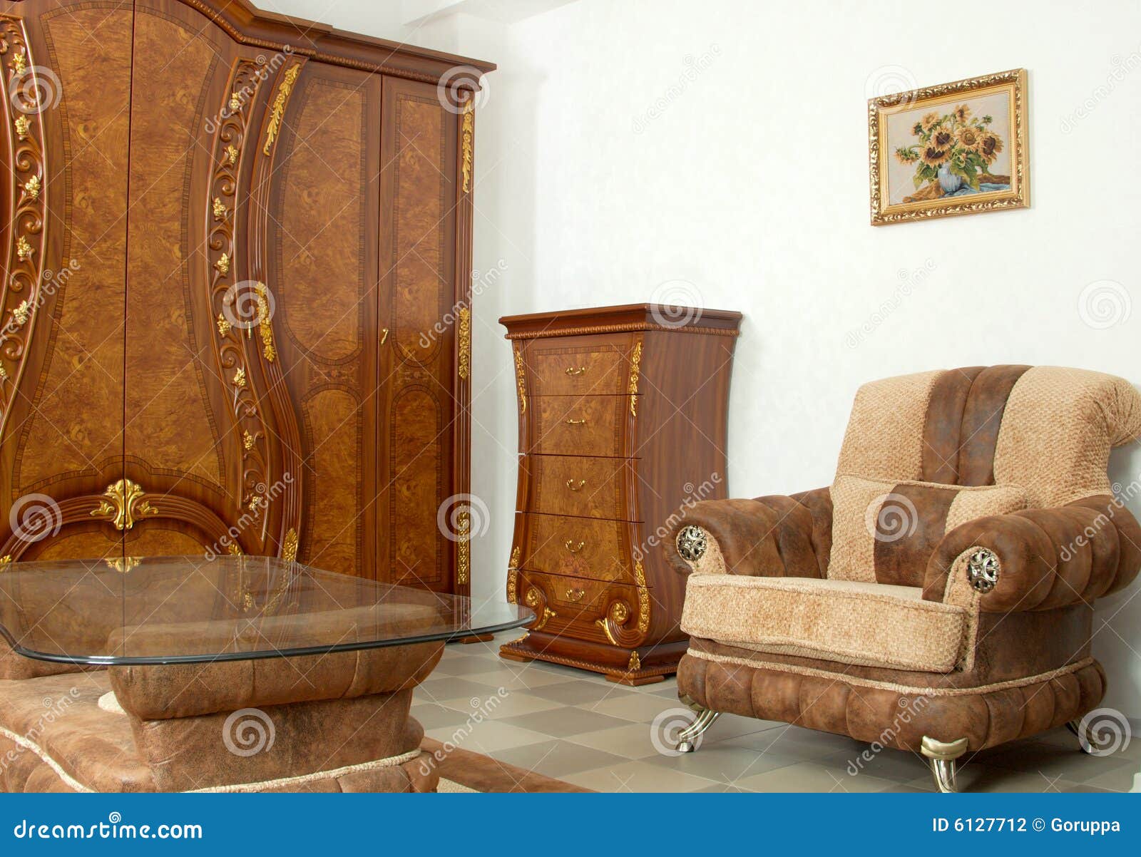 Beautiful furniture stock photo. Image of scene, modern 6127712