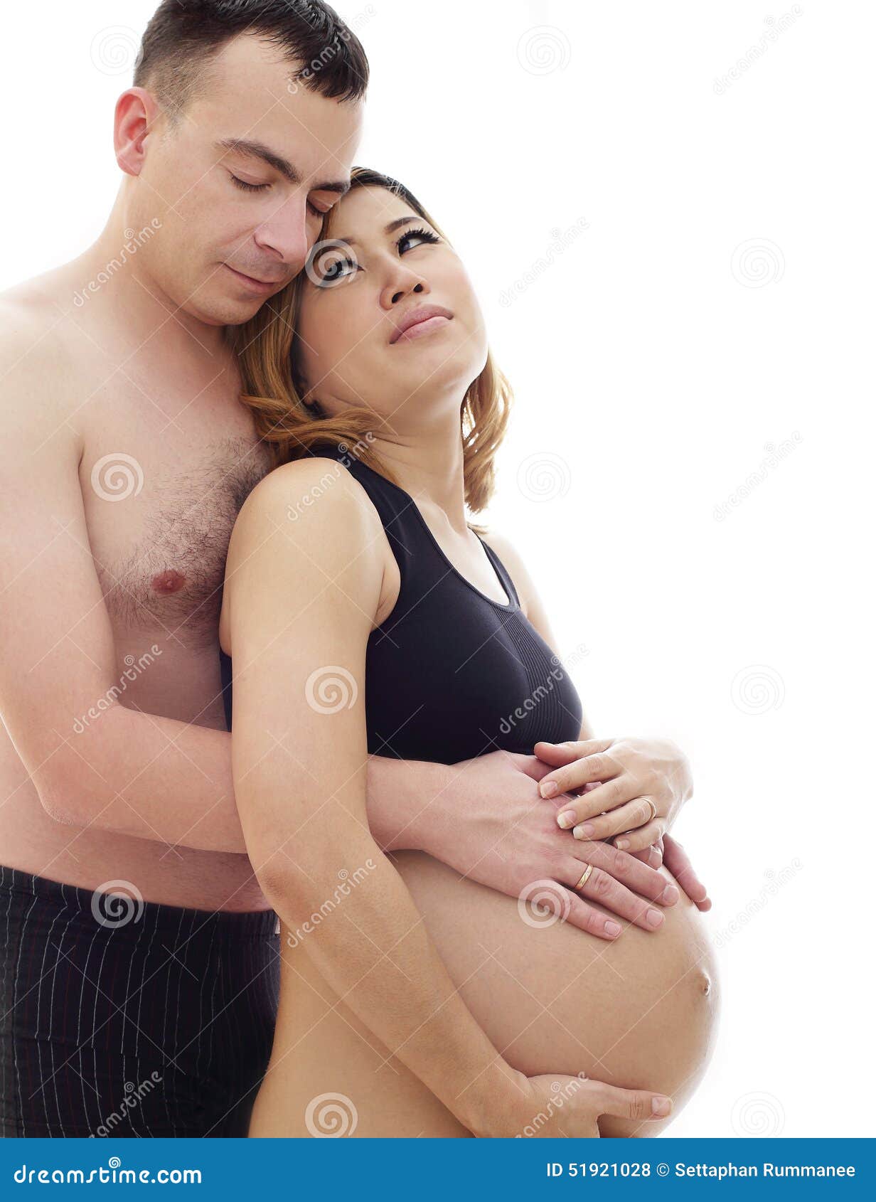 His Pregnant Asian Wife And A Happy