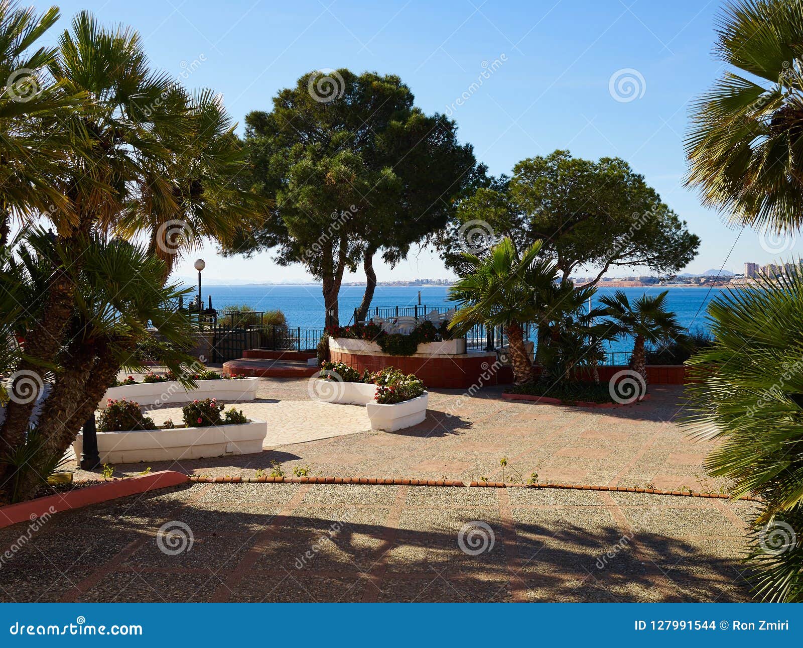 beautiful garden with great view cabo roig spain