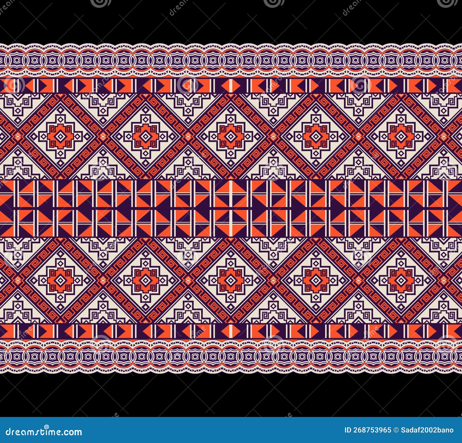 Beautiful geometric ethnic art pattern traditional. Design for