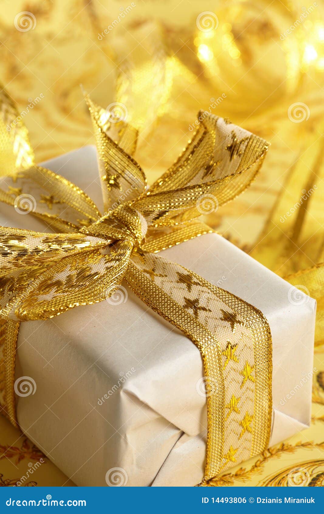 Beautiful gift box stock photo. Image of ribbon, holiday 14493806