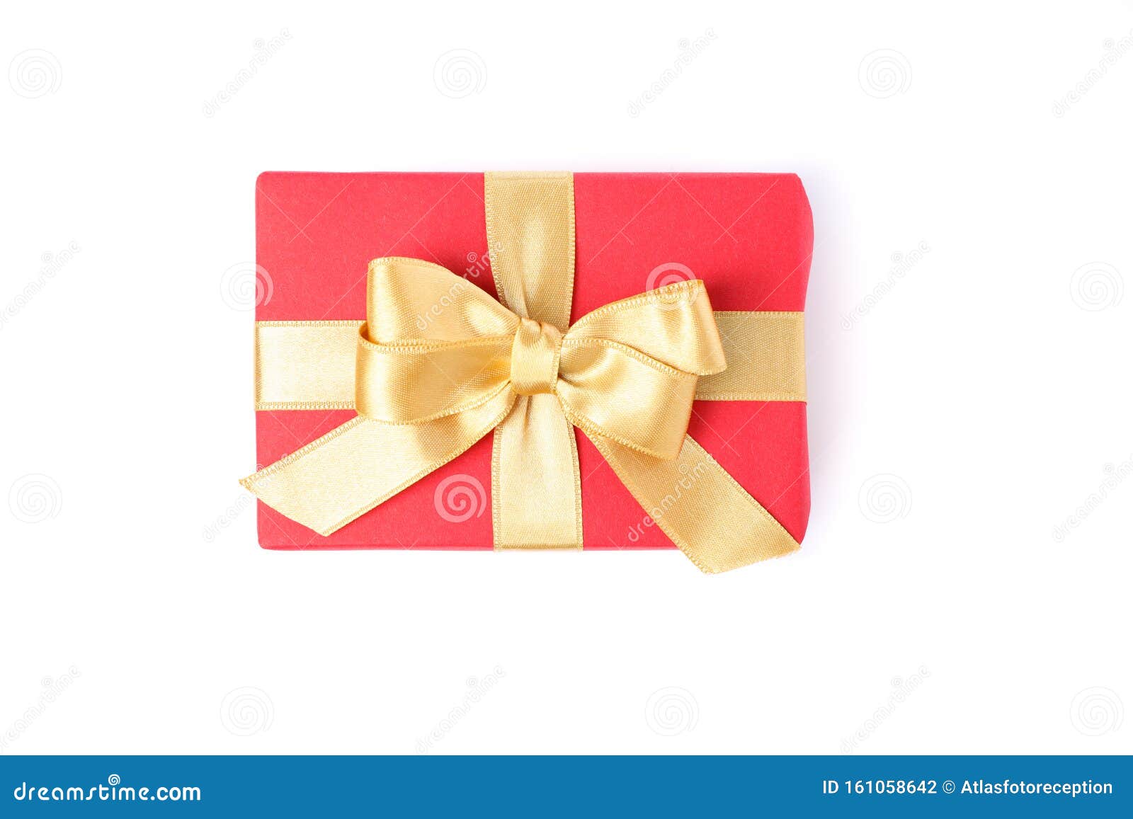 Beautiful Gift Box with Bow Isolated on White Stock Photo Image of