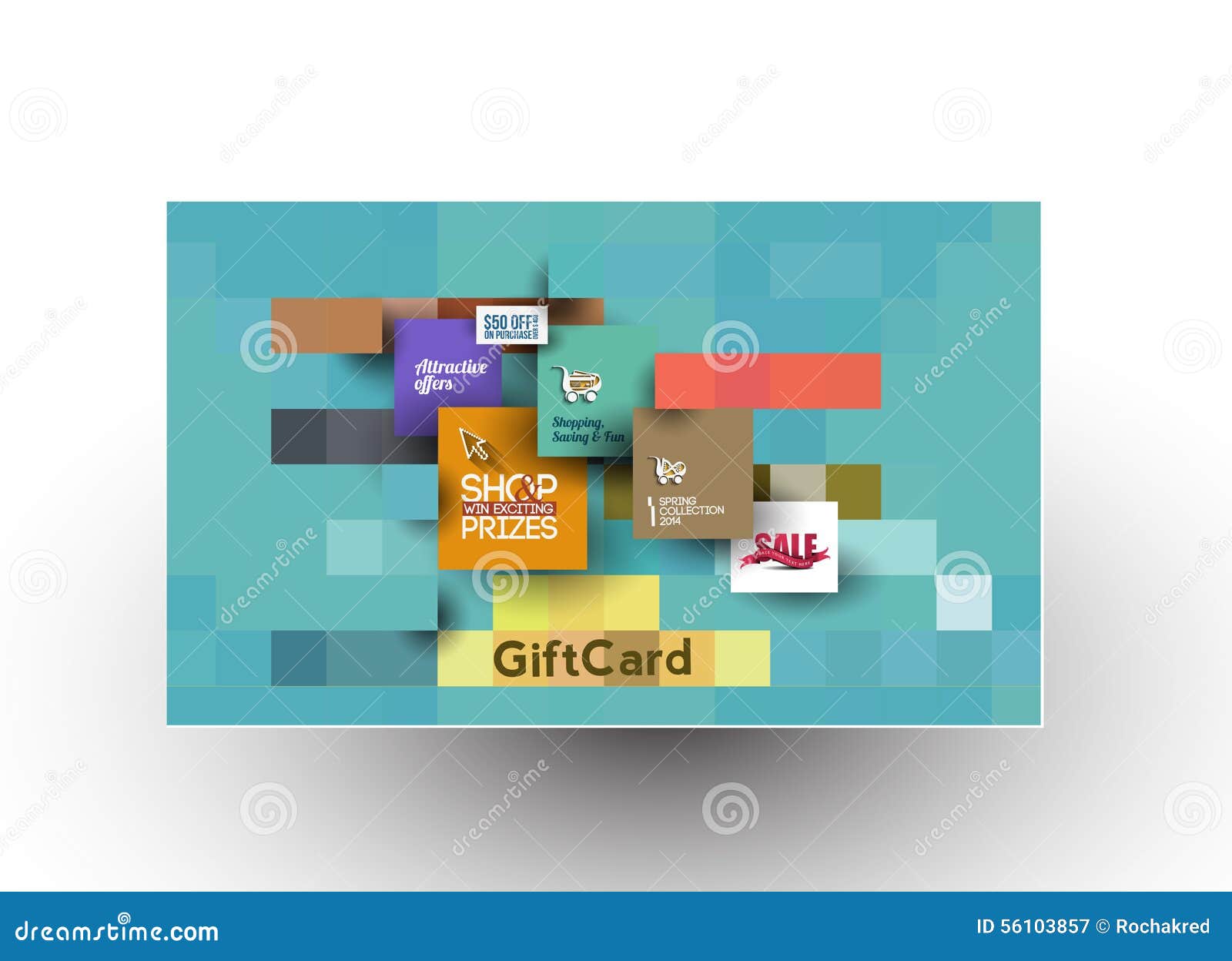 Beautiful gift card Design stock vector. Illustration of birthday
