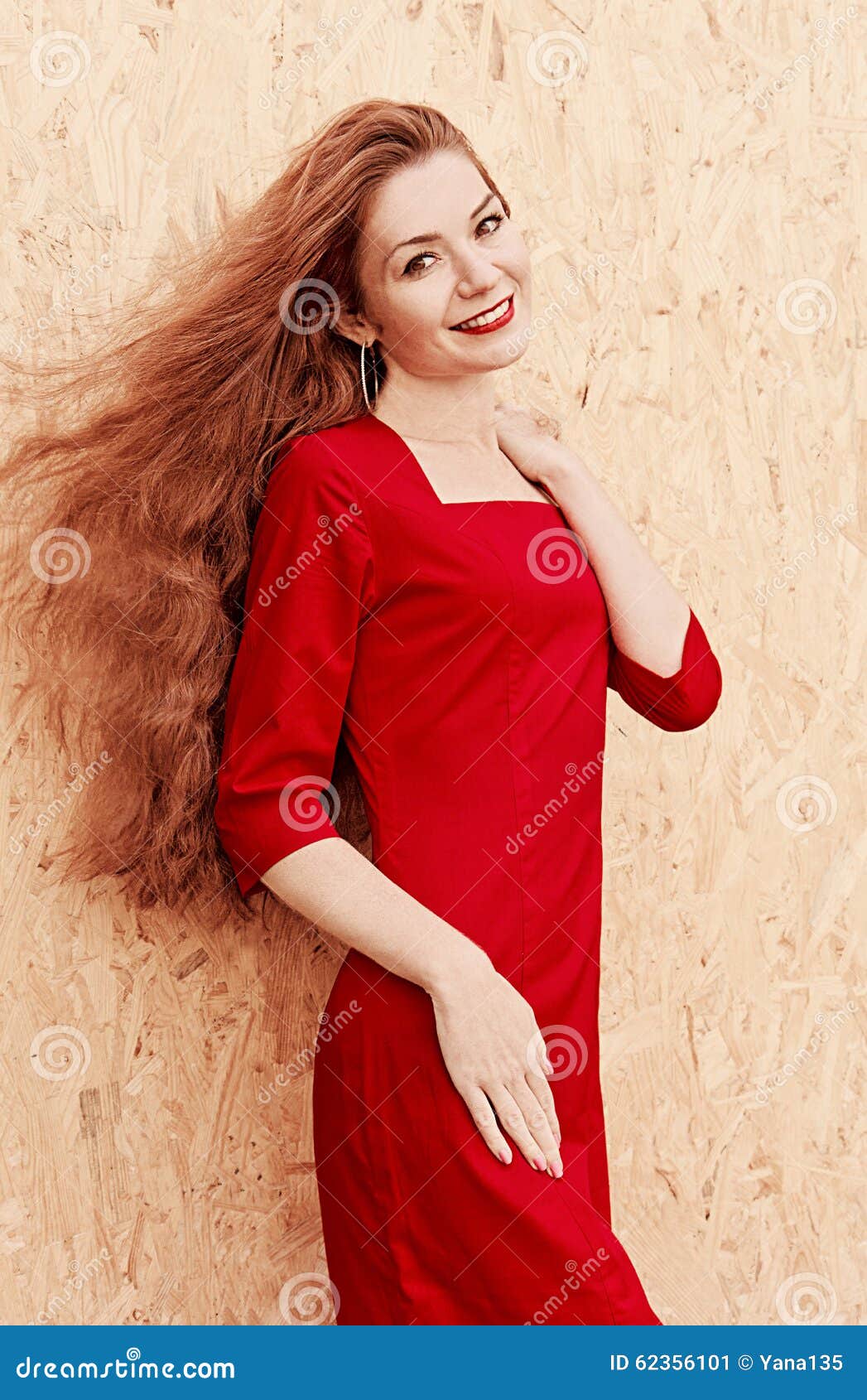 Beautiful Girl with Long Hair Stock Image - Image of