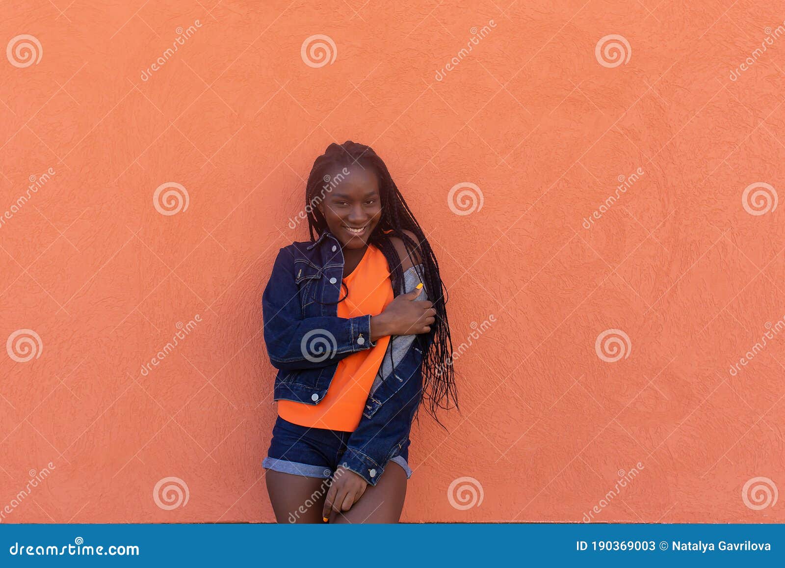 Beautiful Girl with African American Pigtails Stock Image - Image of ...