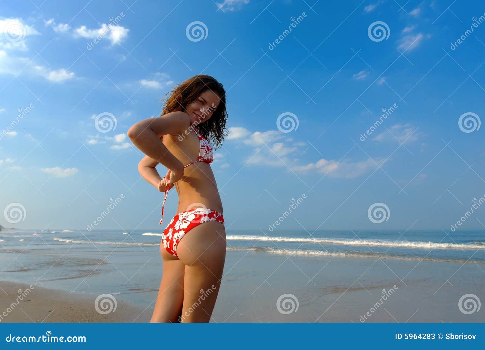 Beautiful Girl on the Beach Stock Image pic picture