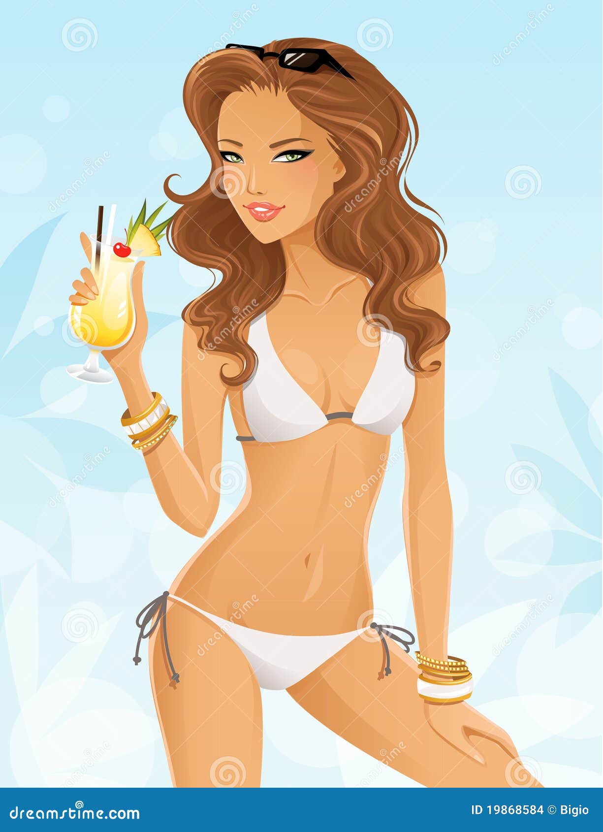 beautiful girl in bikini