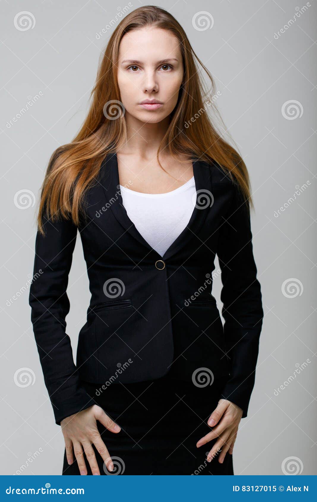 Beautiful Girl in Black Cardigan Stock Image - Image of light, elegant ...
