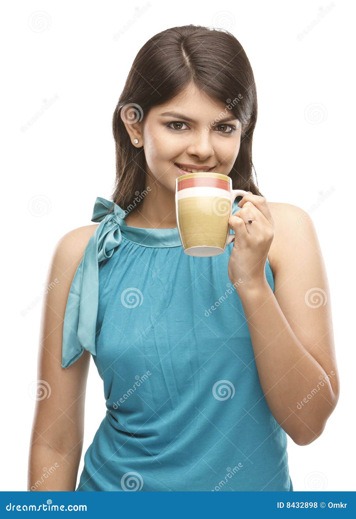 Beautiful Girl with the Coffee Cup Stock Photo Image of caffeine