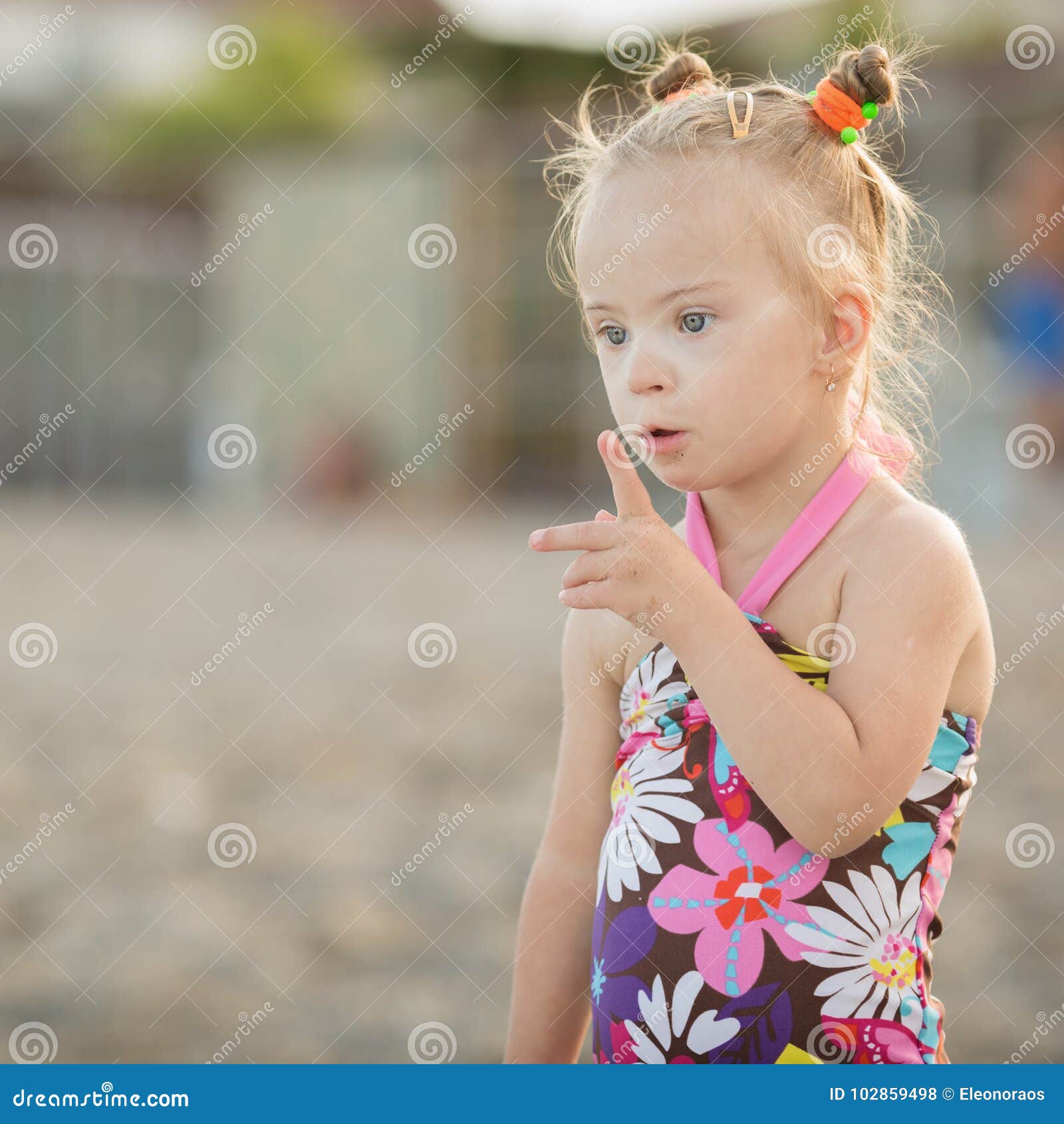 Beautiful Girl with Down Syndrome Stock Photo Image of achievement