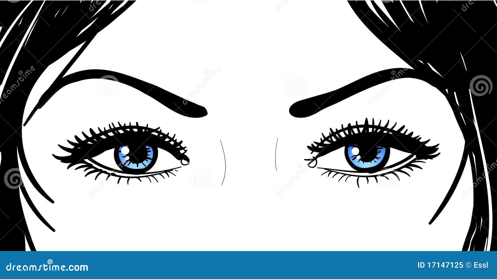 Beautiful Girl Eyes Stock Vector Illustration Of Decoration