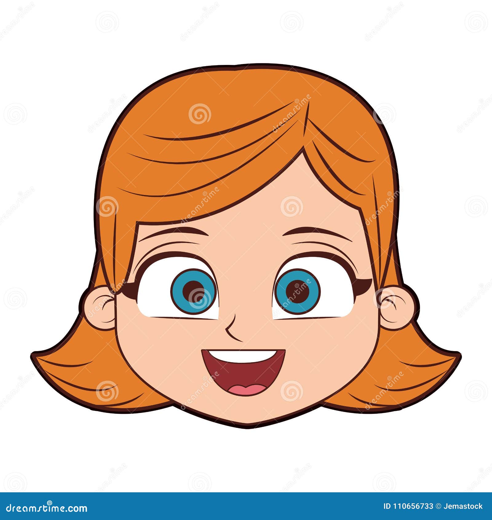 Beautiful Girl Face Cartoon Stock Vector - Illustration of cute, funny: 110656733 Beautiful Girl Face Cartoon Stock Vector - Illustration of cute, funny: 110656733